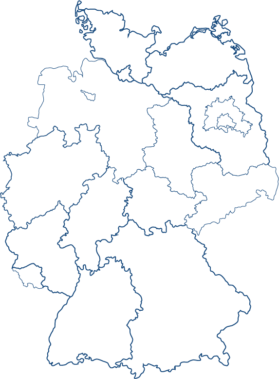 Karte der deutschen Regionen