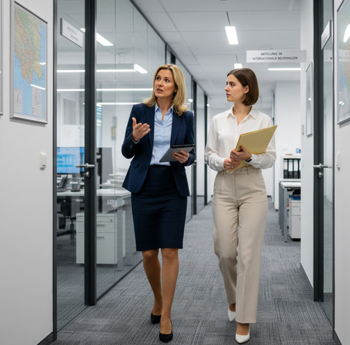 Ankunft in Deutschland