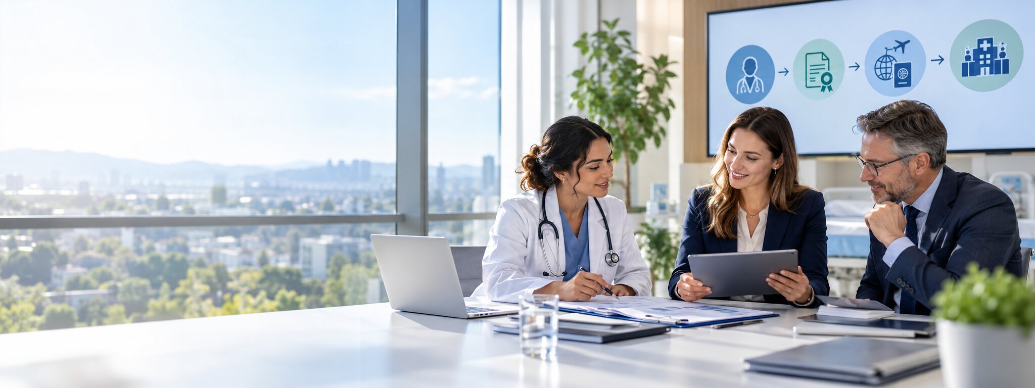 Medizinisches Team in einer Klinik