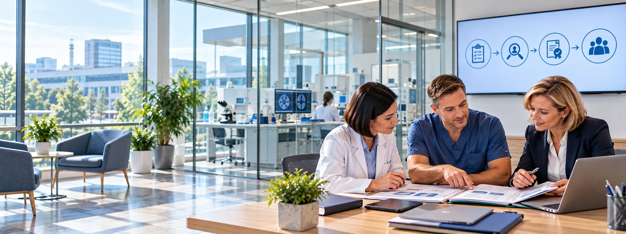 Medizinisches Team in einer Klinik