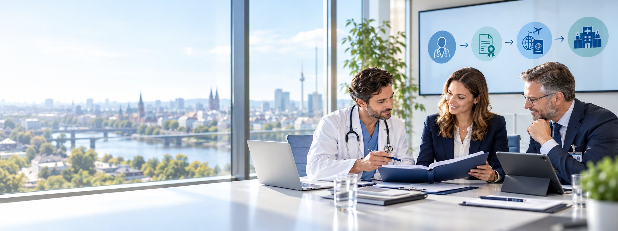 Medizinisches Team in einer Klinik