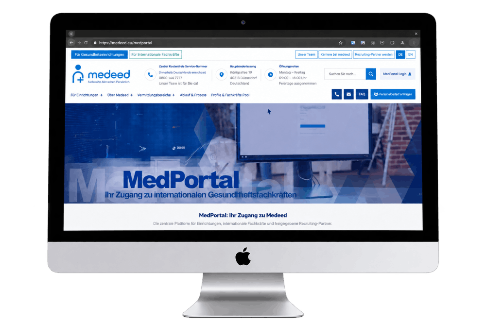 Dokumentenübersicht im Medeed MedPortal